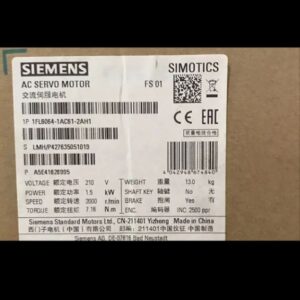 سروو موتور 1/5KW زیمنس ترمز دار 1FL6064-1AC61-2AH1