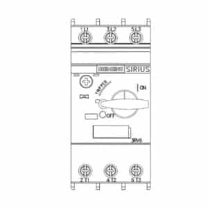 کلید حرارتی زیمنس مدل 3RV6011-0AA10 رنج 0.11 تا 0.16 آمپر