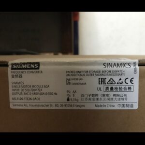 درایو فرکانس Siemens مدل SINAMICS 6SL3120-1TE26-0AC0