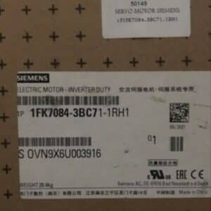سروو موتور Siemens مدل3.1KW 1FK7084-3BC71-1RH1